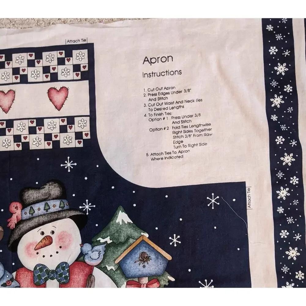 Snow Buddies Christmas Apron Pattern